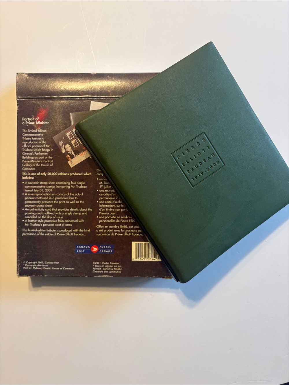 Canada Post Limited Edition Tribute set former Prime Minister Pierre E Trudeau